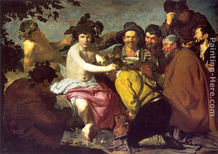 Los Borrachos painting - Diego Rodriguez de Silva Velazquez Los Borrachos art painting